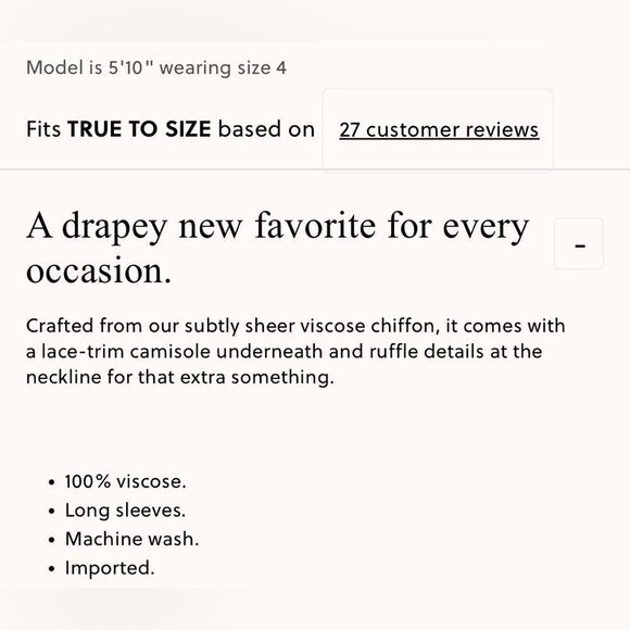 NWT J CREW Ruffleneck top in chiffon in red - Picture 7 of 7